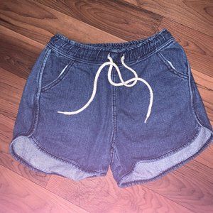 Tie Jean Shorts